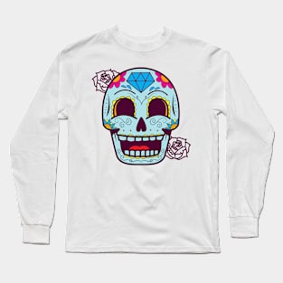 Flower Skull Long Sleeve T-Shirt